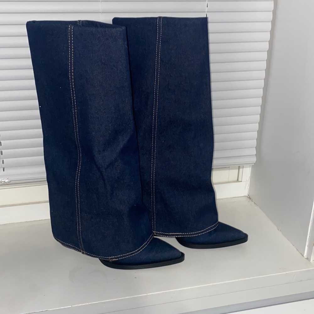 Zara heeled gaiter cowboy boots